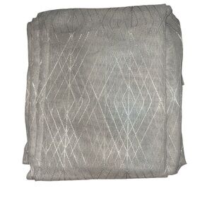 Kenzie Gray Diamond Pattern Curtains